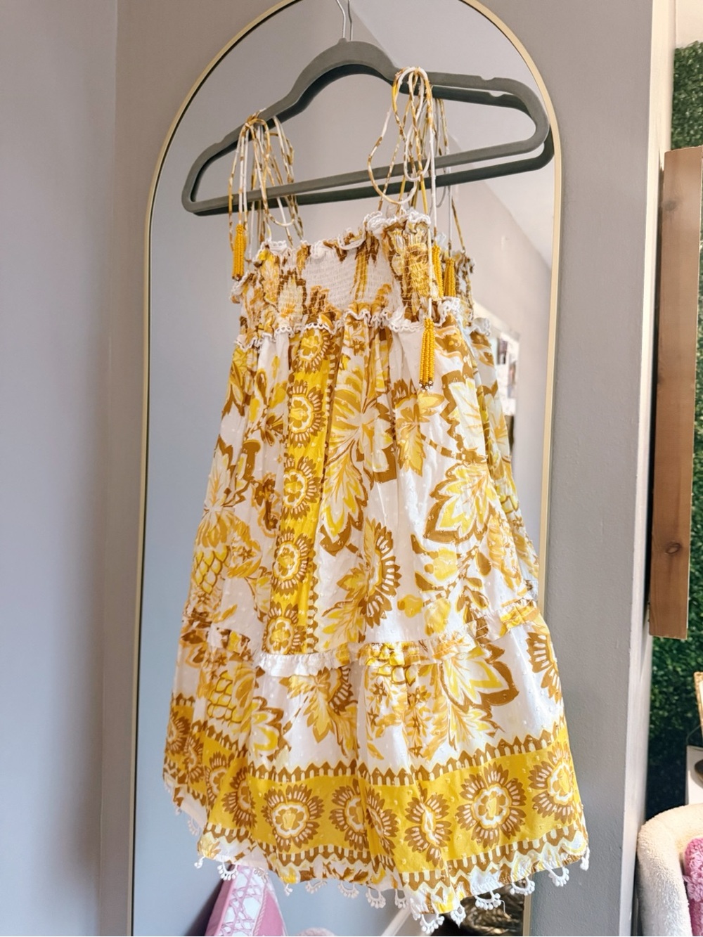 Farm Rio off white floral Aura mini dress - Picture 2 of 7
